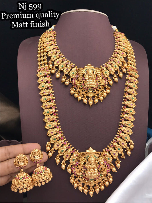 Matte Golden Plated Bridal South Indian Jewellery for Women