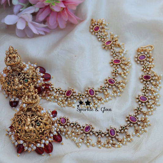 Antique Gold Plated South Indian Bridal Jewellery for Women